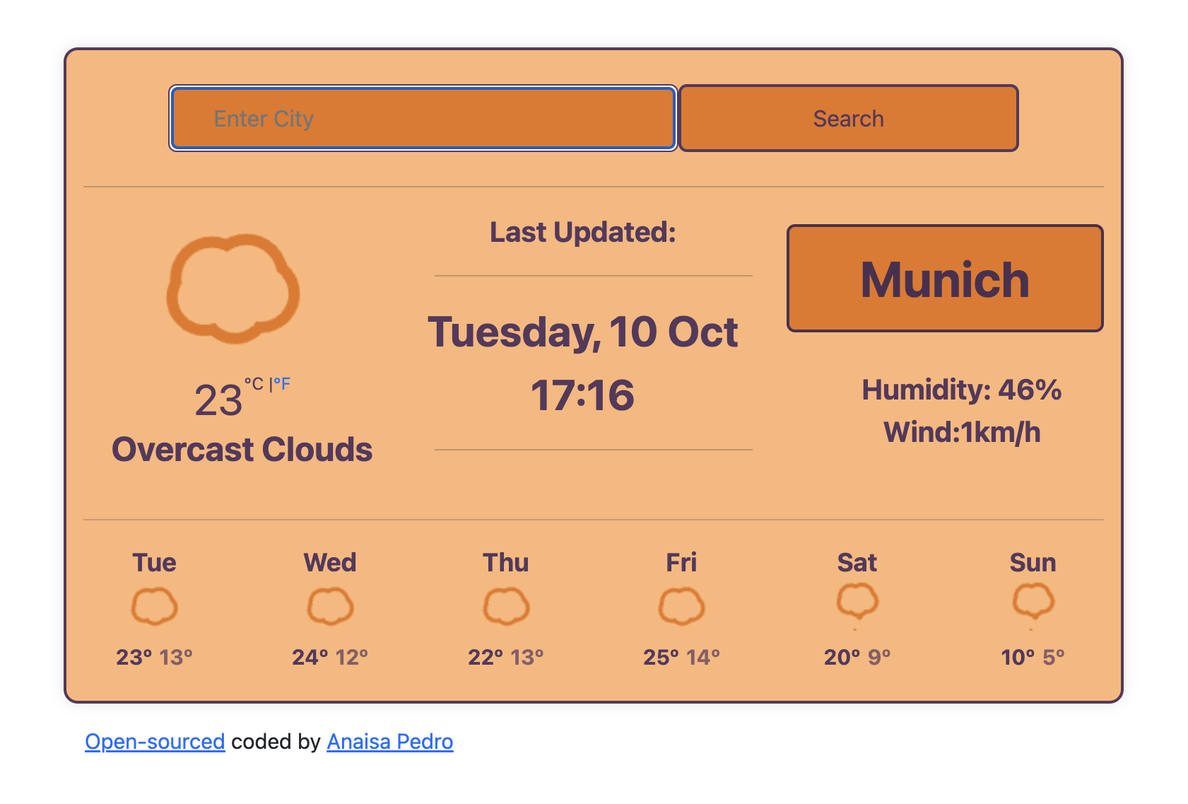 weather app preview